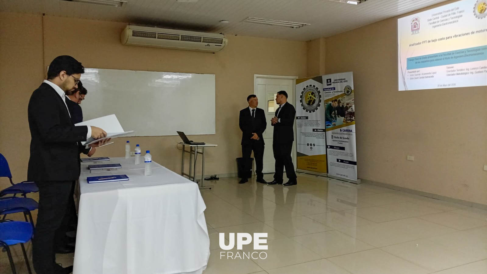 Estudiantes de Ingeniería Electromecánica defendieron su Trabajo Final de Grado en la UPE Franco